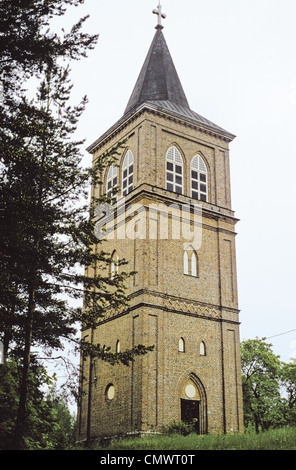 The 1853 free-standing bell tower for St. Michael's Church in Pernaja, Finland Stock Photo