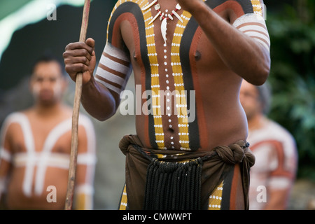 Australian Aboriginal dancer, Sydney, Australia Stock Photo: 64839555
