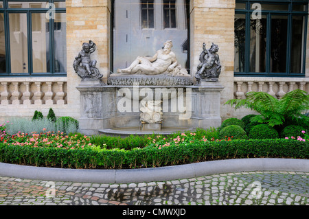 Brussels, Belgium. Grand Place. Hotel de Ville / Town Hall. Courtyard Stock Photo