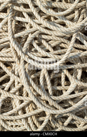 Fishing rope close up. Stock Photo