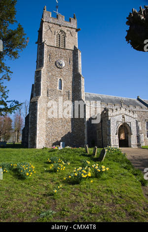 Parish church of St Mary and St Peter, Kelsale, Suffolk, England Stock Photo