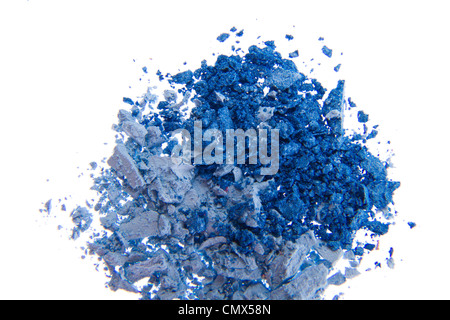 crushed eyeshadow isolated on white background Stock Photo