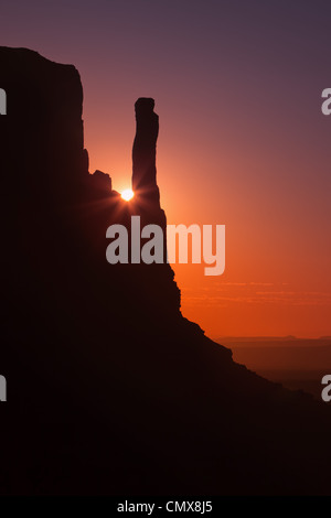 Sunrise in Monument Valley Stock Photo