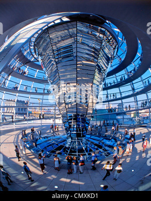 Berlin, Reichstag, dome by Norman Forster, interieur Stock Photo
