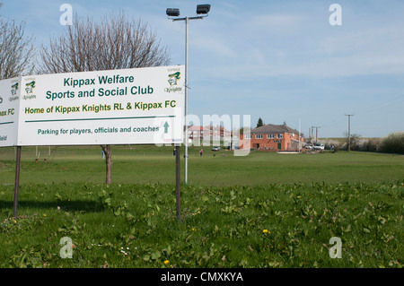 Kippax welfare sports ground Stock Photo