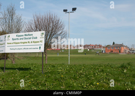 Kippax welfare sports ground Stock Photo