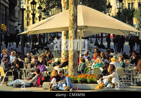 Cafe Zuerich, Barcelona, Spain Stock Photo