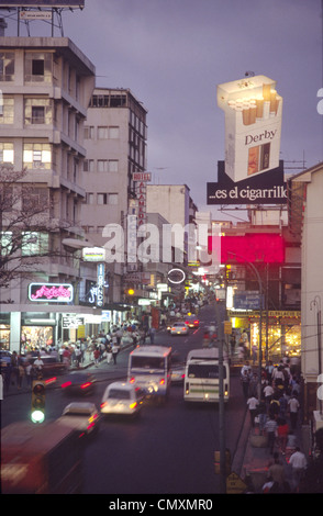 Avenida Central, rush hour, San Jose, Costa Rica Stock Photo