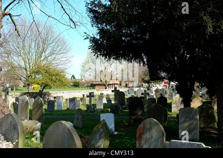 moot hall museum and graveyard elstow village bedford uk 2012 Stock Photo