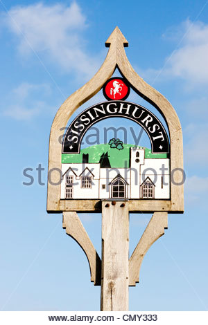 Sissinghurst Village Sign Kent England Stock Photo: 84522195 - Alamy