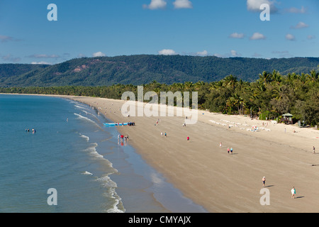 View along Four Mile Beach. Port Douglas, Queensland, Australia Stock Photo