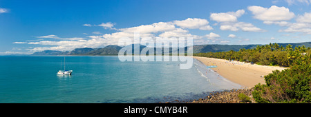 View along Four Mile Beach. Port Douglas, Queensland, Australia Stock Photo