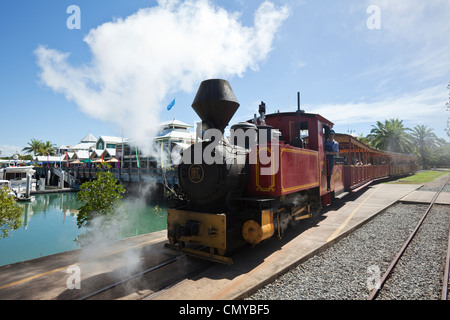 Balley Hooley steam train. Port Douglas, Queensland, Australia Stock Photo