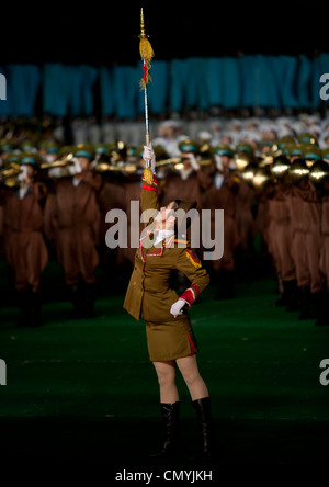 Arirang Mass Games At May Day Stadium, Pyongyang, North Korea Stock