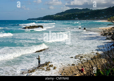Jamaica Long bay at east coast Stock Photo