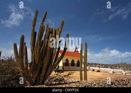 West Indies, Bonaire, West Indies, Aruba, Jeep Adventure  Safari Tour to Alto Vista Chapel Stock Photo