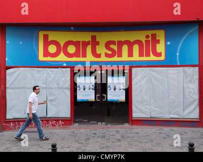 Closed down Bart Smit toy store in Brussels, Belgium Stock Photo