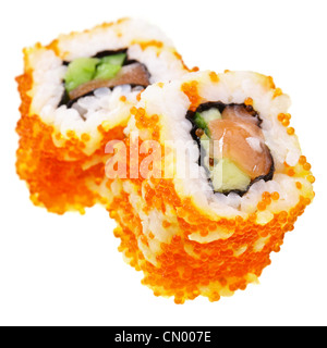 Rolls close-up isolated over the white background. Shallow DOF! Stock Photo