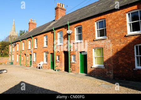 Heckington Terraced Housing Lincolnshire England. Stock Photo