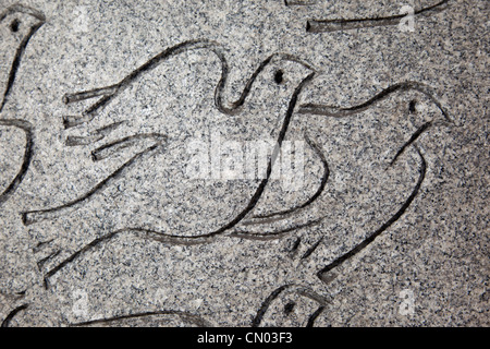 Memorial in Central London to the 202 innocent victims of a terrorist attack in Kuta on the island of Bali, Indonesia in 2002 Stock Photo