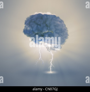 Brainstorming and creativity concept illustration Stock Photo