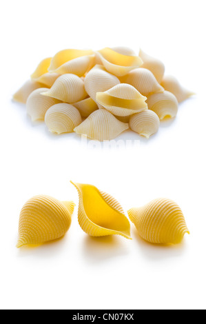 conchiglioni pasta shells dried uncooked Stock Photo
