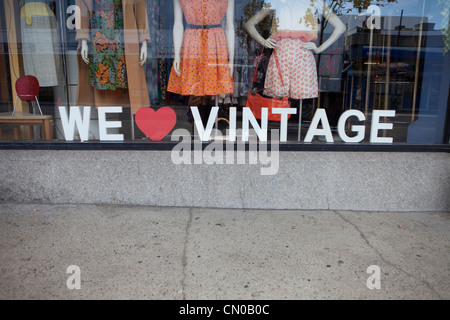We Love Vintage store in Northbridge, Perth, Western Australia Stock Photo