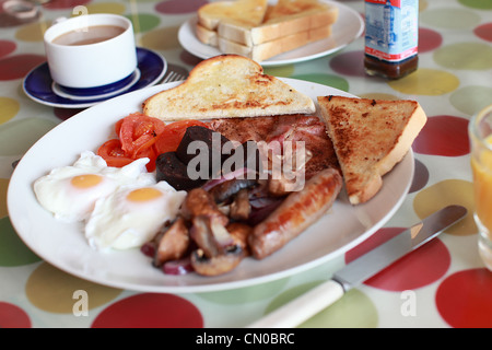 Sunday Full English Breakfast Stock Photo