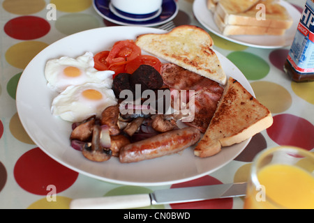 Sunday Full English Breakfast Stock Photo