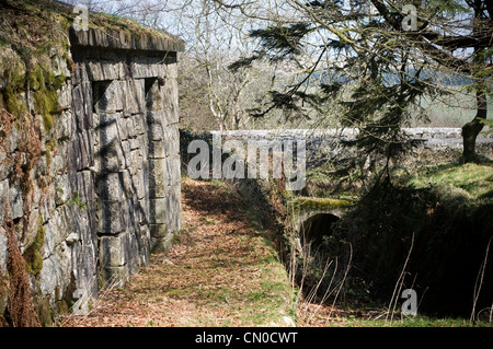 Quarry at HM Prison Dartmoor is a Category C men's prison, located in Princetown, high on Dartmoor in Devon Stock Photo