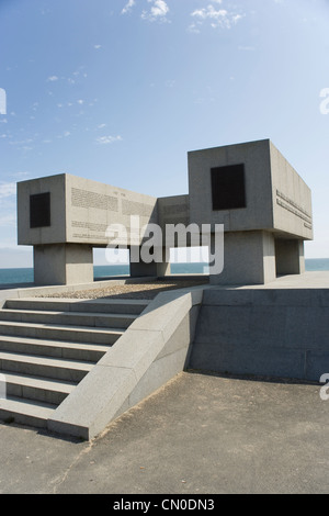 German blockhouse WN72 by the National Guard Memorial at Vierville draw ...