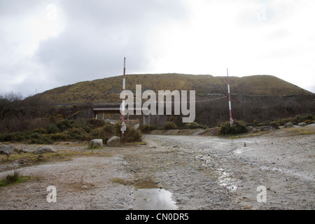 The China Clay Coutry near St Austell, COrnwall, UK. Stock Photo