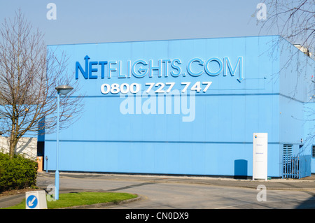 Headquarters for netflights.com in Preston Stock Photo