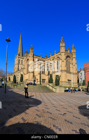 Wakefield Cathedral, Wakefield, West Yorkshire, England, UK. Stock Photo