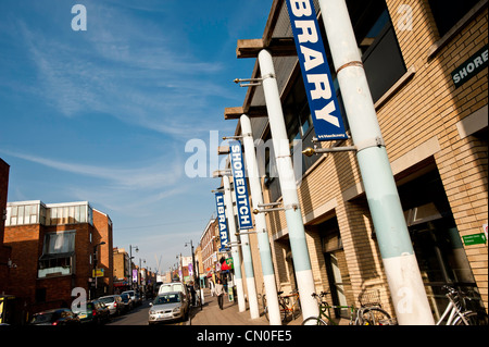 Shoreditch Library on Hoxton Street, London, United Kingdom Stock Photo
