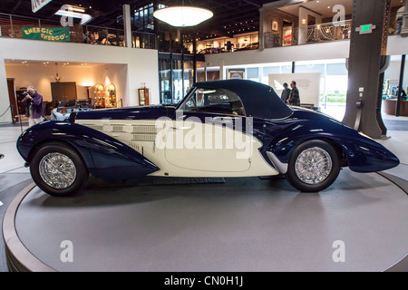 1939 Bugatti Type 57c Aravis at the Mullin Museum in Oxnard California formerly owned by Maurice Trintignant Stock Photo