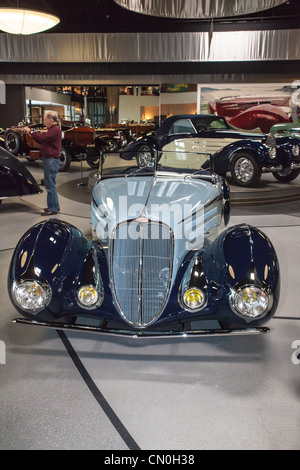 1937 Delahaye Type 135 Cabriolet at the Mullin Museum in Oxnard California Stock Photo
