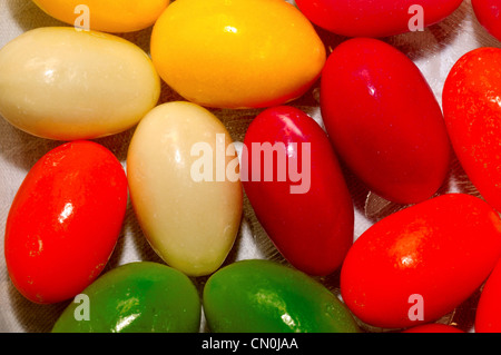 Colorful candy in egg shape during Easter Holiday. Stock Photo