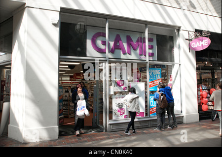 Game group retailer shop Worthing West Sussex UK Stock Photo