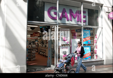 Game group retailer shop Worthing West Sussex UK Stock Photo