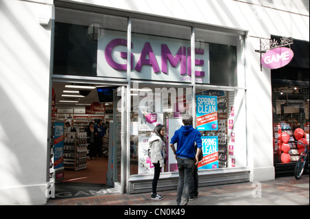 Game group retailer shop Worthing West Sussex UK Stock Photo