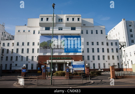 Front view of St. Helier Hospital Carshalton London Stock Photo