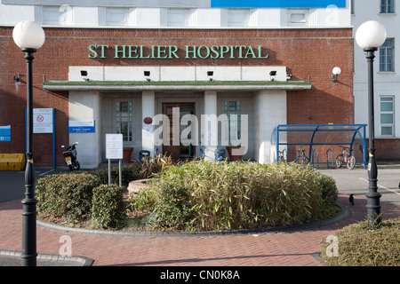 Front view of St. Helier Hospital Carshalton London Stock Photo