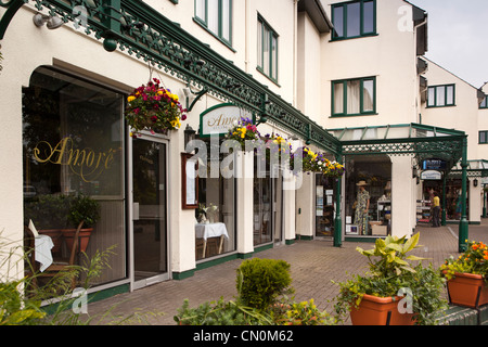 UK, Cumbria, Bowness on Windermere, Lake Road, Quarry Rigg shopping development Stock Photo