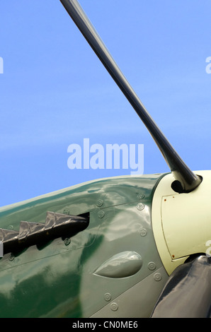 Detail of a spitfire aircraft Stock Photo