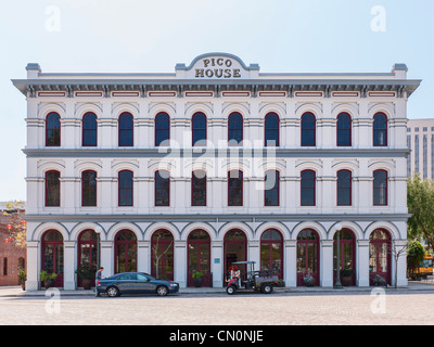 Pico House Hotel , El Pueblo de Los Angeles Stock Photo