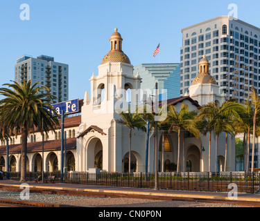 San Diego Santa Fe Depot Amtrak Train Union Station Stock Photo