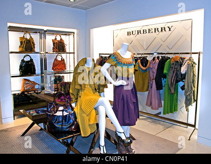 Burberry Le Bon Marché Paris France Fashion department store Stock Photo