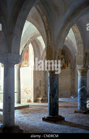 Italy, Abruzzi Province of Chieti Fossacesia, the S. Giovanni in Venere  abbey (XIII century) Stock Photo
