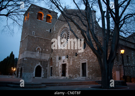 Trieste Cathedral  - Cattedrale di San Giusto - Trieste Italy Stock Photo